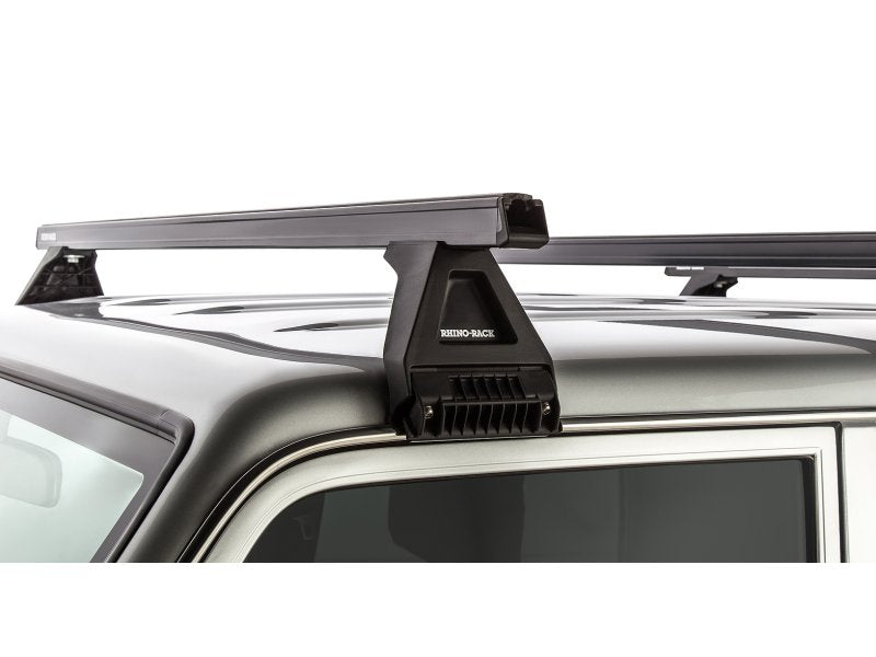 Kit 3 Dachträger-Querträger schwarz Heavy Duty 1500mm mit Füßen RL150 Toyota Land Cruiser Serie 76 2007 — Rhino Rack
