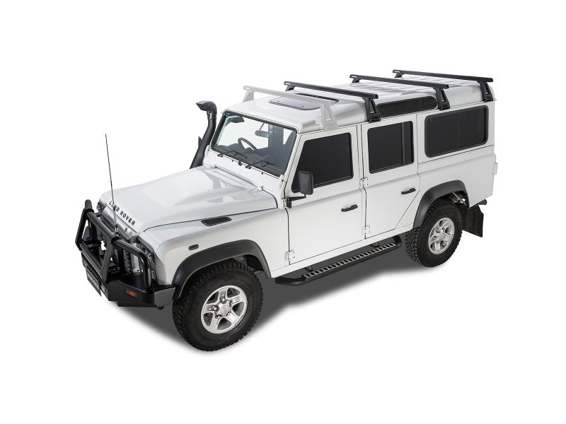 Kit 3 Dachträger-Querträger schwarz Heavy Duty 1500mm mit Füßen RL210 Land Rover Defender — Rhino Rack