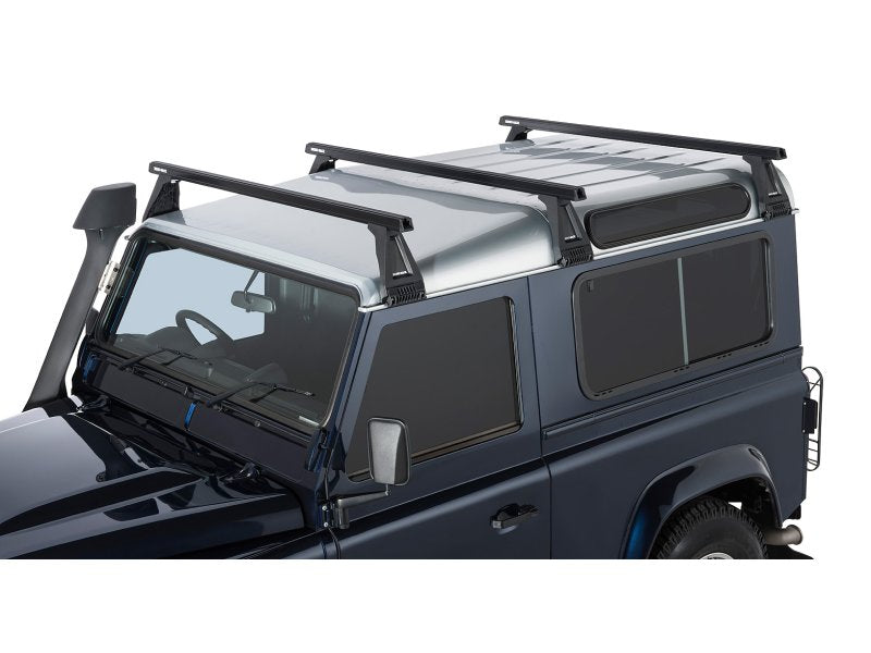 Kit 3 Dachträger-Querträger schwarz Heavy Duty 1500mm mit Füßen RL210 Land Rover Defender — Rhino Rack