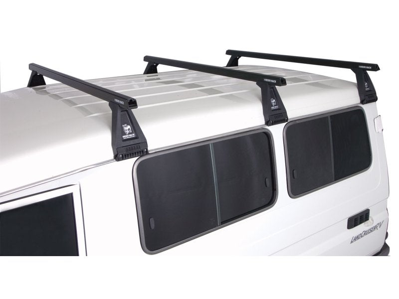 Kit 3 Dachträger-Querträger schwarz Heavy Duty 1500mm mit Füßen RL210 — Rhino Rack
