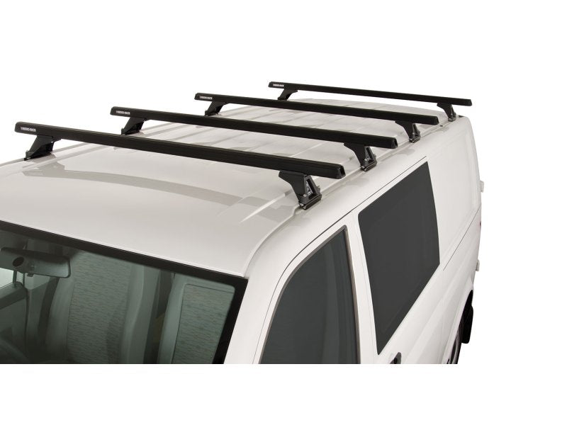 Kit 4 Dachträger-Querträger schwarz Heavy Duty 1500mm mit Füßen RLTF Volkswagen Caravelle/Multivan/Transporter T5/T6 — Rhino Rack