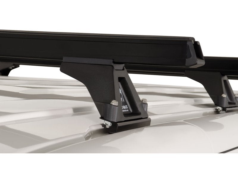 Kit 4 Dachträger-Querträger schwarz Heavy Duty 1500mm mit Füßen RLTF Volkswagen Caravelle/Multivan/Transporter T5/T6 — Rhino Rack