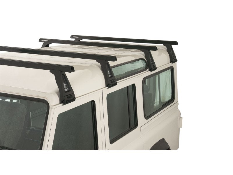 Kit 4 Dachträger-Querträger schwarz Heavy Duty 1500mm mit Füßen RL210 Land Rover Defender 110 1993-2020 — Rhino Rack