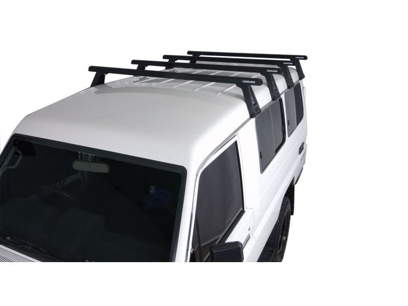 Kit 4 Dachträger-Querträger schwarz Heavy Duty 1500mm mit Füßen RL210 — Rhino Rack