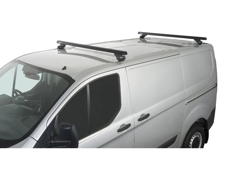 Kit 2 Dachträger-Querträger schwarz Heavy Duty mit Füßen RLTP Ford Transit Custom 2014 — Rhino Rack