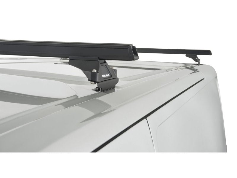 Kit 2 Dachträger-Querträger schwarz Heavy Duty mit Füßen RLTP Ford Transit Custom 2014 — Rhino Rack