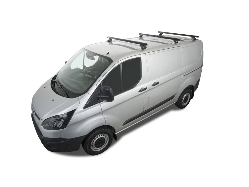 Kit 3 Dachträger-Querträger noire Heavy Duty avec pieds RLTP Ford Transit Custom 2014 — Rhino Rack