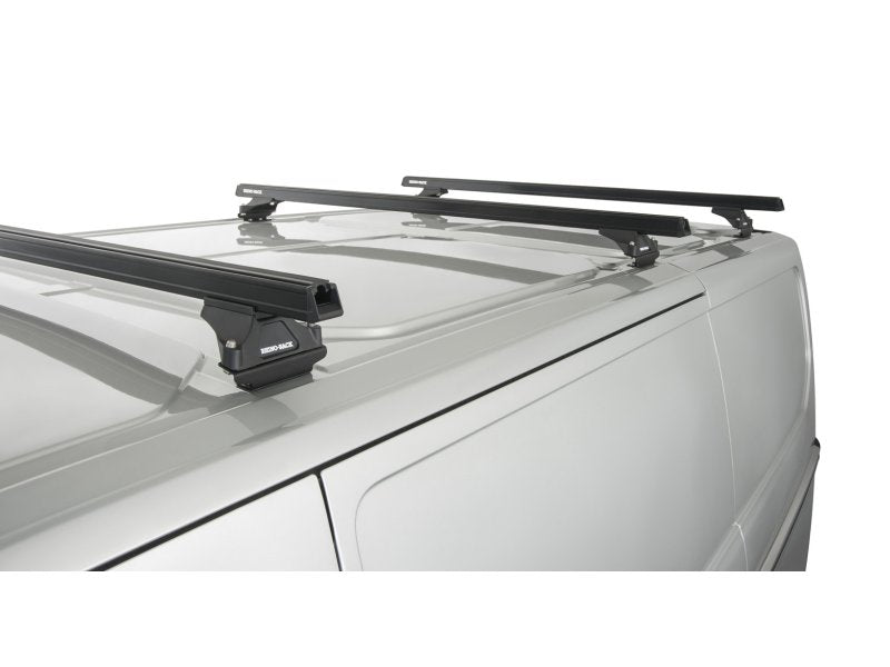 Kit 3 Dachträger-Querträger schwarz Heavy Duty mit Füßen RLTP Ford Transit Custom 2014 — Rhino Rack