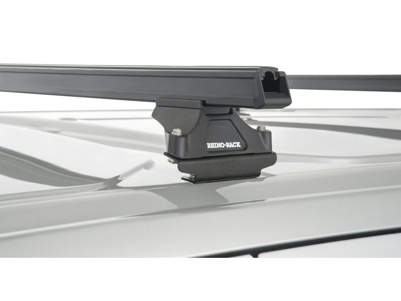 Kit 3 Dachträger-Querträger schwarz Heavy Duty mit Füßen RLTP Ford Transit Custom 2014 — Rhino Rack