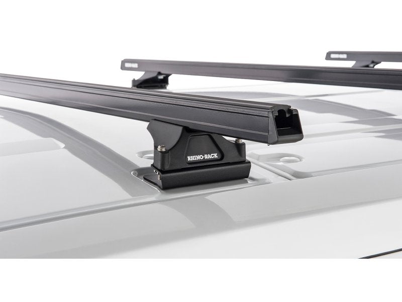 Kit 2 Dachträger-Querträger schwarz Heavy Duty 1800mm mit Füßen RLTP Ford Transit 2014 — Rhino Rack