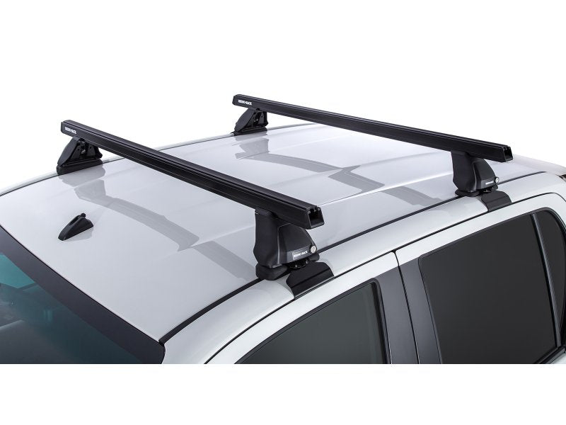 Kit 2 Dachträger-Querträger Heavy Duty schwarz 1250mm Serie 2500 Toyota Hilux Revo 2015 — Rhino Rack