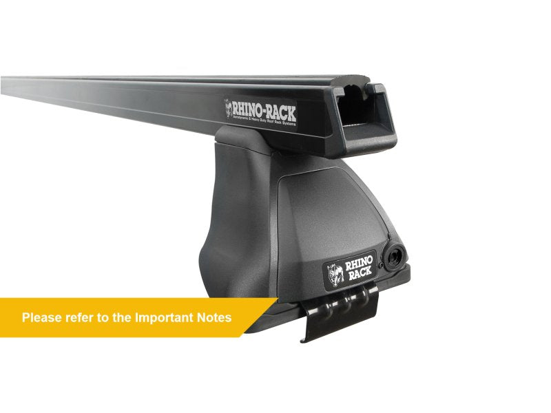 Kit 2 Dachträger-Querträger Heavy Duty schwarz 1250mm Serie 2500 Toyota Hilux Revo 2015 — Rhino Rack