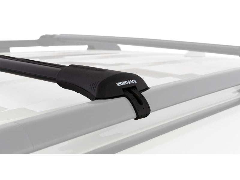 Sada 2 střešních nosičů s příčníky, černé 905 / 965 mm, Vortex montáž StealthBar — Rhino Rack