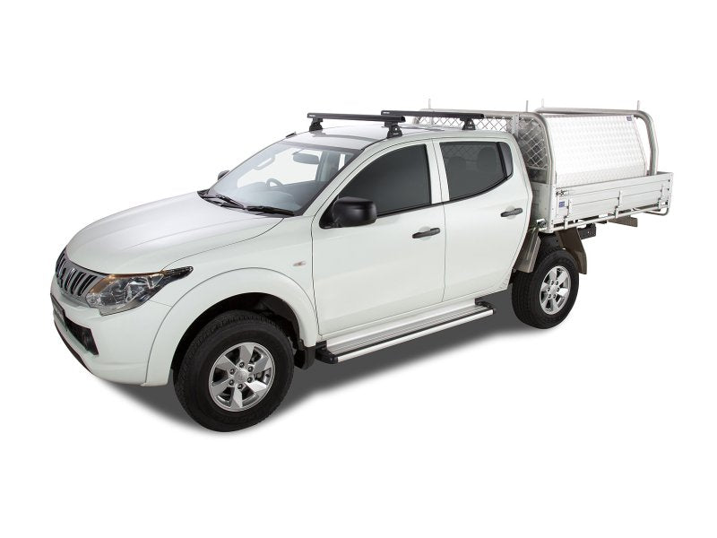 Kit 2 Dachträger-Querträger schwarz 1250 mm Heavy Duty RLT600 Ditch Mount Mitsubishi L200 Gen V MQ/MR 2015 — Rhino Rack