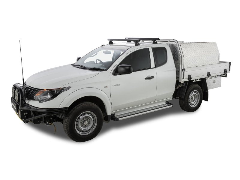 Kit 2 Dachträger-Querträger schwarz 1250 mm Heavy Duty RLT600 Ditch Mount Mitsubishi L200 Gen V MQ/MR 2015 — Rhino Rack