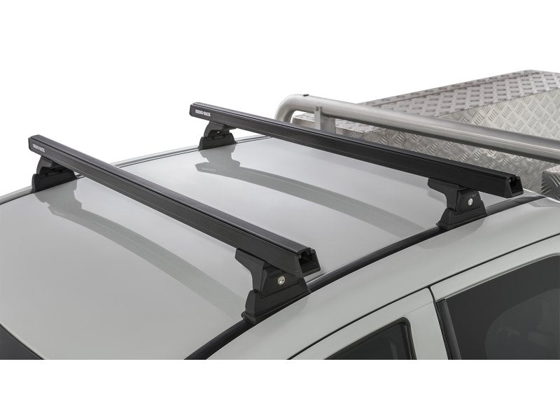 Kit 2 Dachträger-Querträger schwarz 1250 mm Heavy Duty RLT600 Ditch Mount Mitsubishi L200 Gen V MQ/MR 2015 — Rhino Rack