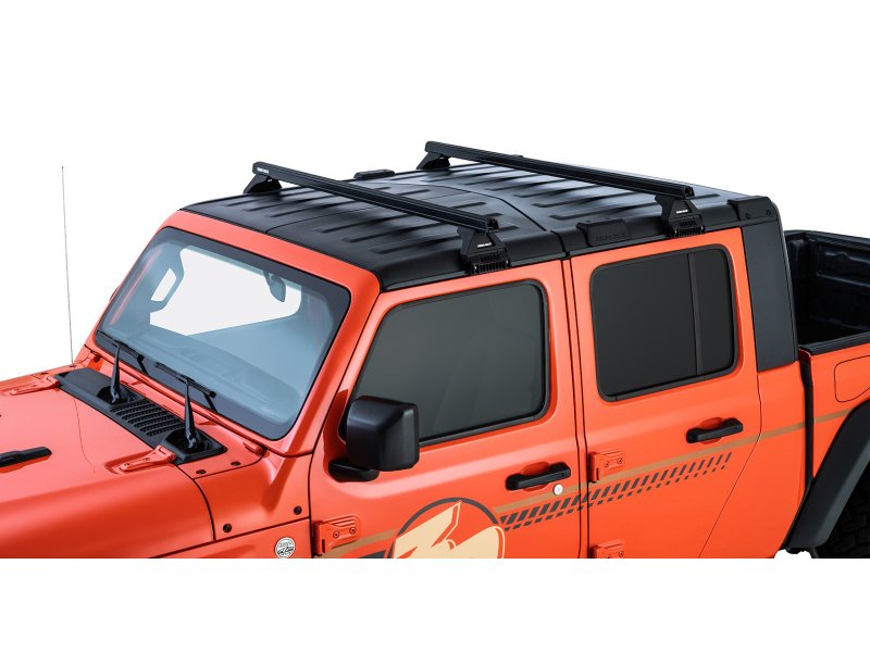 Kit 2 Dachträger-Querträger schwarz Heavy Duty 1500mm mit Füßen RL110 Jeep Wrangler JL & Gladiator JT 2020+ — Rhino Rack