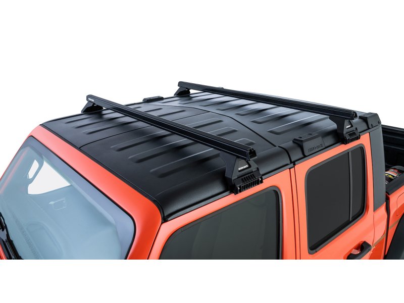 Kit 2 Dachträger-Querträger schwarz Heavy Duty 1500mm mit Füßen RL110 Jeep Wrangler JL & Gladiator JT 2020+ — Rhino Rack