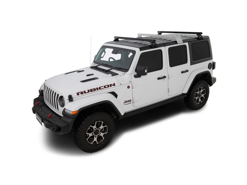 Kit 2 Dachträger-Querträger schwarz Heavy Duty 1500mm mit Füßen RL110 Jeep Wrangler JL & Gladiator JT 2020+ — Rhino Rack