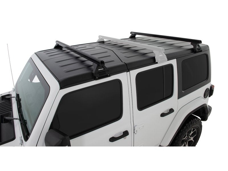 Kit 2 Dachträger-Querträger schwarz Heavy Duty 1500mm mit Füßen RL110 Jeep Wrangler JL & Gladiator JT 2020+ — Rhino Rack