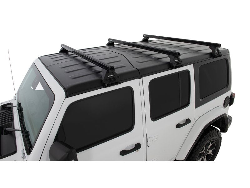 Kit 3 Dachträger-Querträger schwarz Heavy Duty 1500mm mit Füßen RL110 Jeep Wrangler JL 2019+ — Rhino Rack