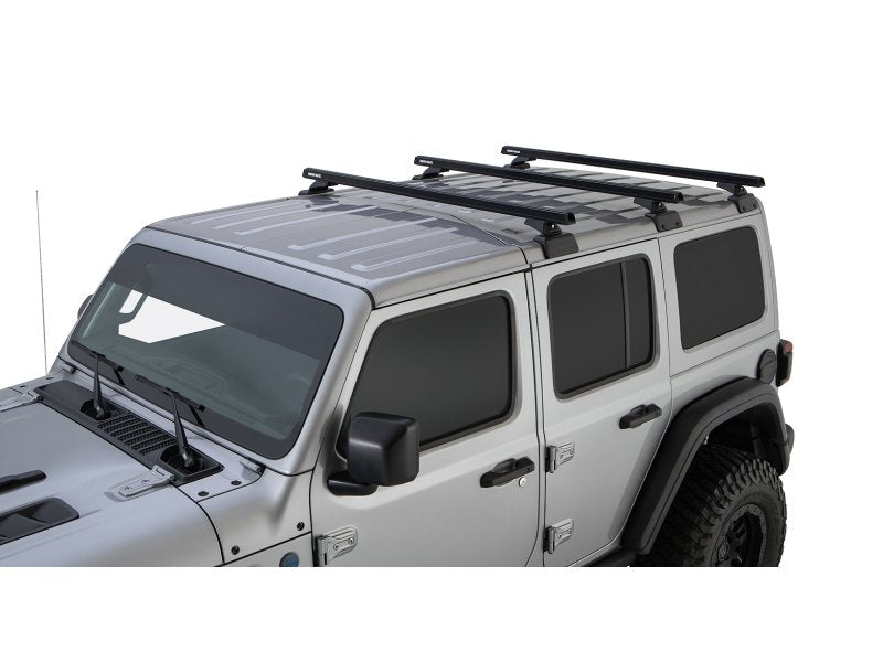 Kit 3 Dachträger-Querträger schwarz 1500mm RCL Rhino-Rack Backbone Heavy Duty Jeep Wrangler JL 2019 — Rhino Rack