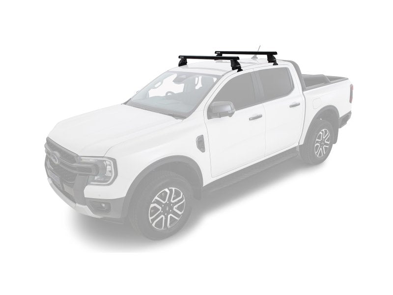 Kit 2 Dachträger-Querträger Heavy Duty schwarz 1250mm Serie 2500 Ford Ranger T9 & Raptor T9 (P703) 2022 — Rhino Rack