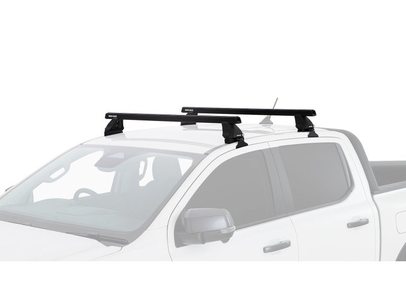 Kit 2 Dachträger-Querträger Heavy Duty schwarz 1250mm Serie 2500 Ford Ranger T9 & Raptor T9 (P703) 2022 — Rhino Rack