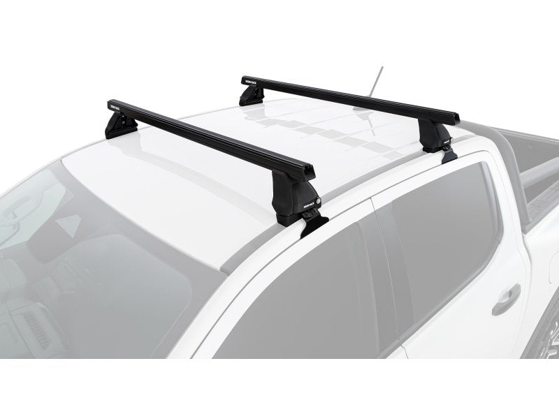 Kit 2 Dachträger-Querträger Heavy Duty schwarz 1250mm Serie 2500 Ford Ranger T9 & Raptor T9 (P703) 2022 — Rhino Rack