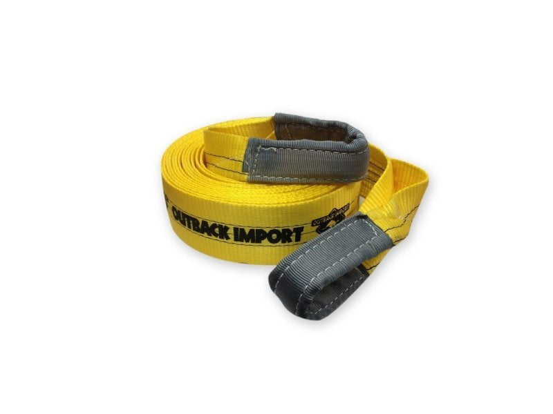 Bergegurt traction 10M 12T largeur 90mm OUTBACK IMPORT jaune — Outback Import