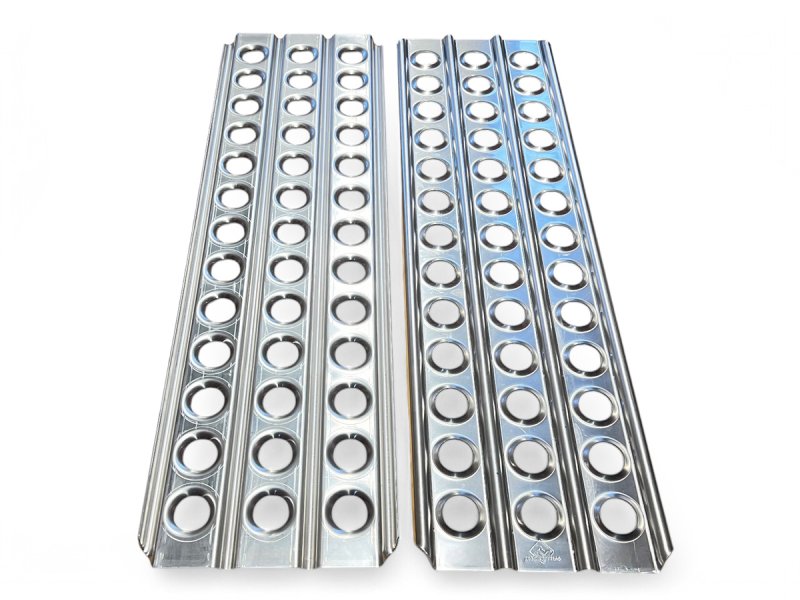 Sandbleche aus Aluminium unlackiert 150x44.4cm Outback Import - Paar — Outback Import