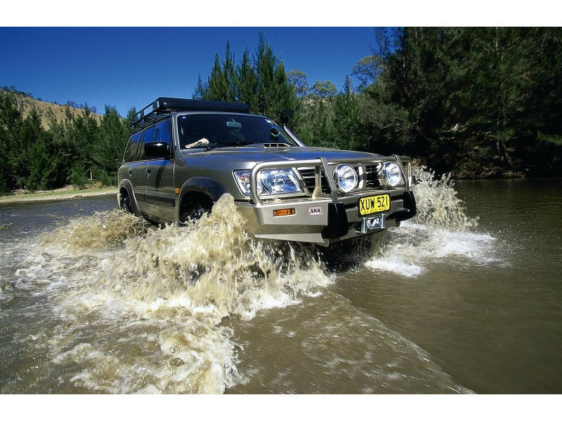 ARB Deluxe Winch Bar Frontschutzbügel Stahl – Nissan Patrol GU Y61 (1997–2004), windenkompatibel & airbagkonform