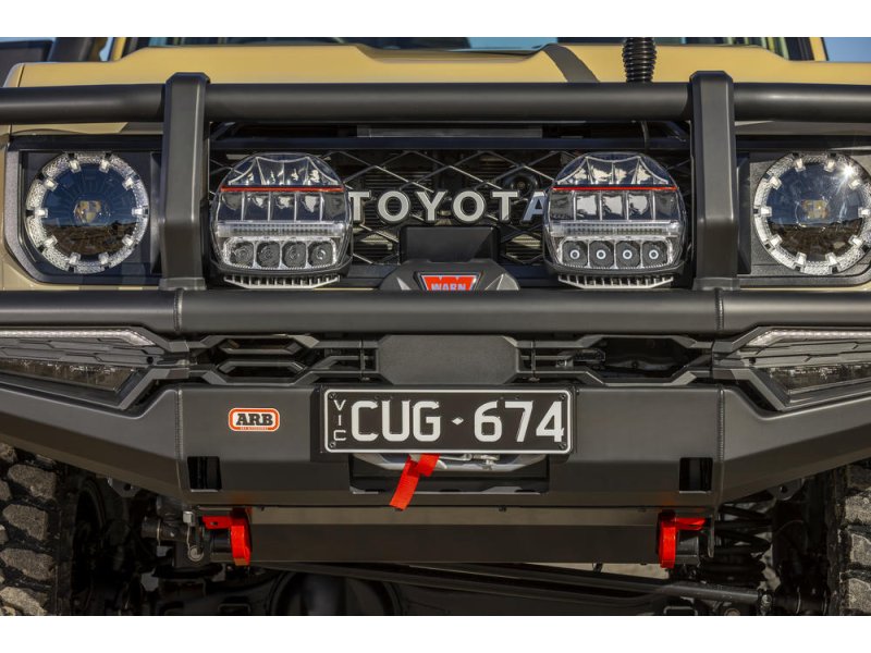 ARB Summit MkII Frontschutzbügel Stahl – Toyota Land Cruiser 70-Serie (ab MJ 2025), windenkompatibel mit Toyota-Safety-Sense-Aufnahme
