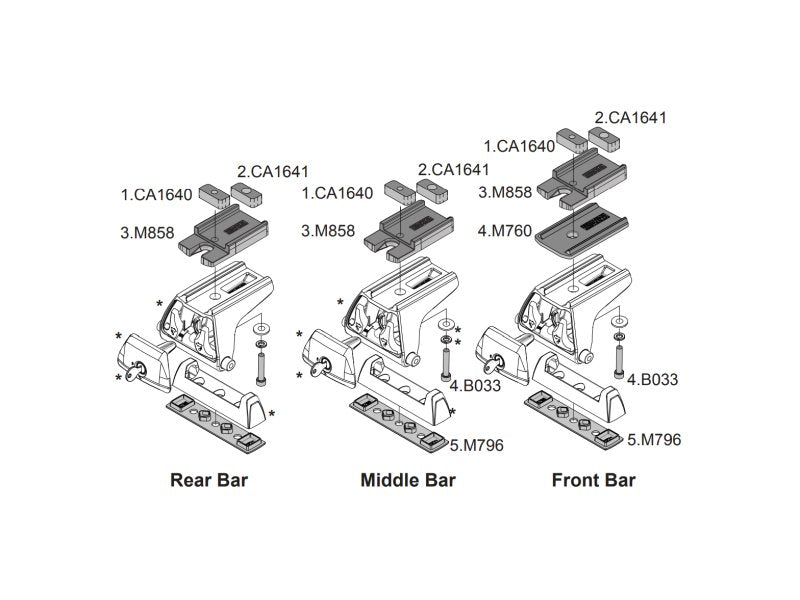 Distanzstücke Höherlegung für Dachträger Pioneer Jeep Wrangler JK RLT600 — Rhino Rack