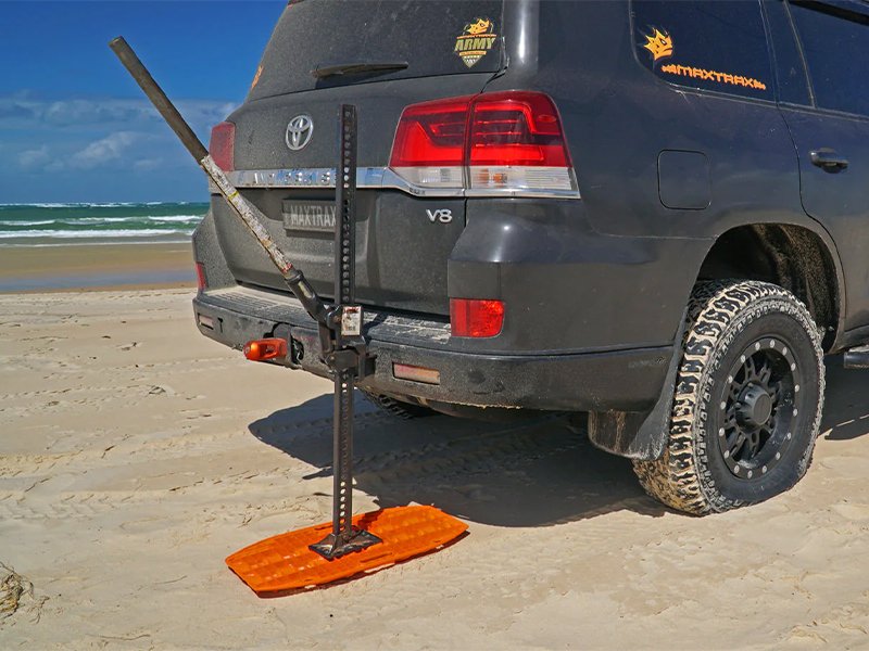 Sandbleche Maxtrax Mini + Jaxbase orange - set — Maxtrax