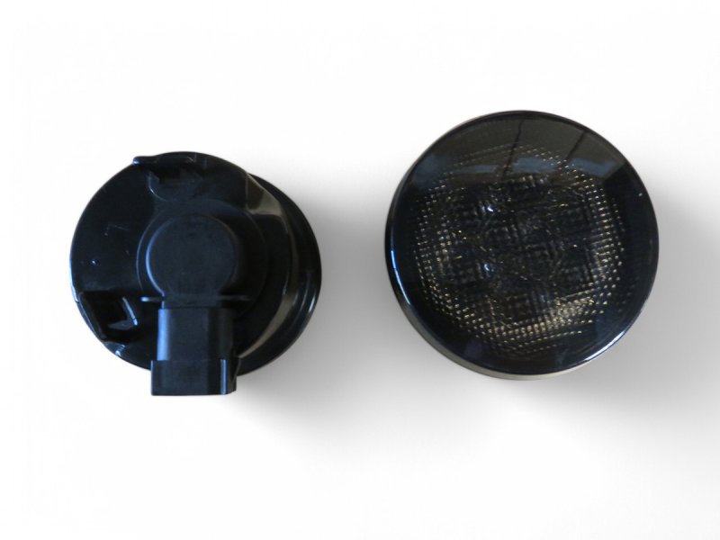 LED-Blinkleuchten Kühlergrill getönt – Jeep Wrangler JK (Paar)