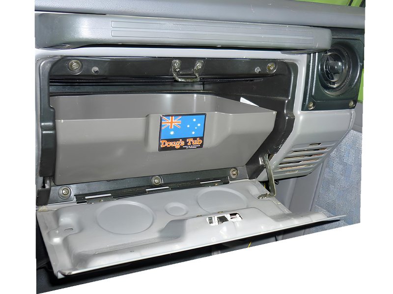 Handschuhfach-Einsatz Doug's Tub grau – Land Cruiser Serie 7 (1985–2008)