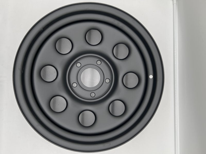 Felge Stahl Soft8 schwarz matt 8X17 5X127 Jeep Wrangler JK JL — N4-Offroad