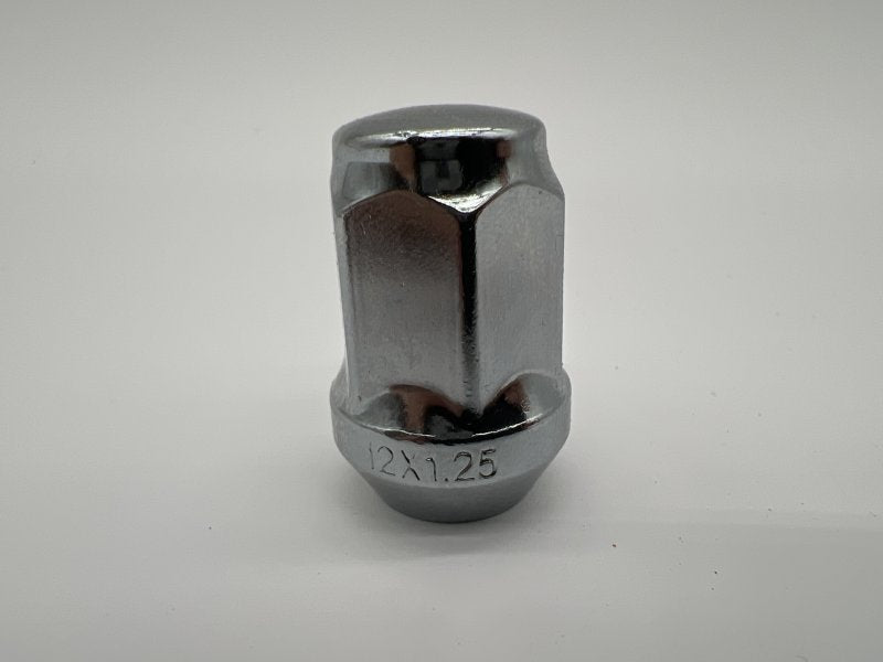 Ecrou roue chromé 12x125 - Hex 19mm - Cône 60° - L35mm — N4-Offroad