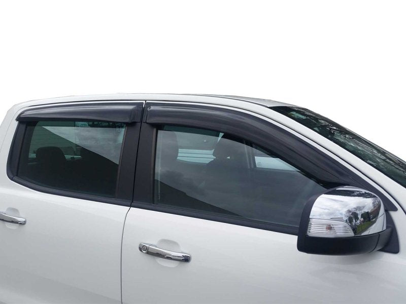 Windabweiser-Satz (4-teilig) vorn und hinten Ford Ranger T6 T7 T8, Klebemontage — Airplex