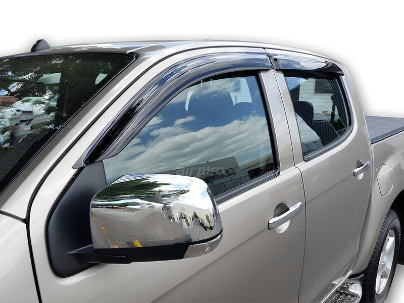 Jeu 4 déflecteurs vitre vorn hinten Isuzu Dmax 2012-2020 — Airplex