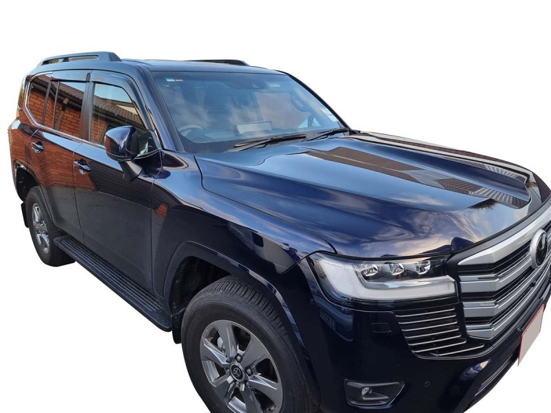 Windabweiser-Satz (4-teilig) vorn und hinten Toyota Land Cruiser 300 VJA300, Klebemontage — Airplex