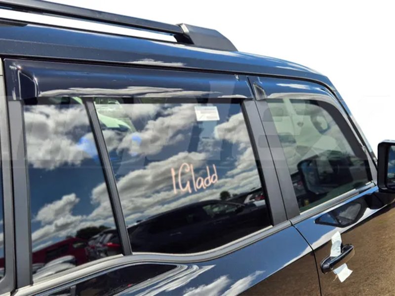 Windabweiser-Satz (4-teilig) vorn und hinten Toyota Land Cruiser 250 GDJ250, Klebemontage — Airplex