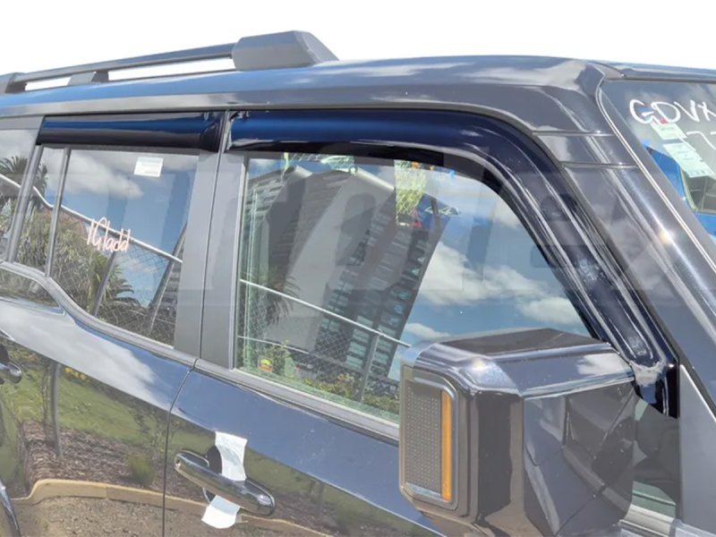 Windabweiser-Satz (4-teilig) vorn und hinten Toyota Land Cruiser 250 GDJ250, Klebemontage — Airplex