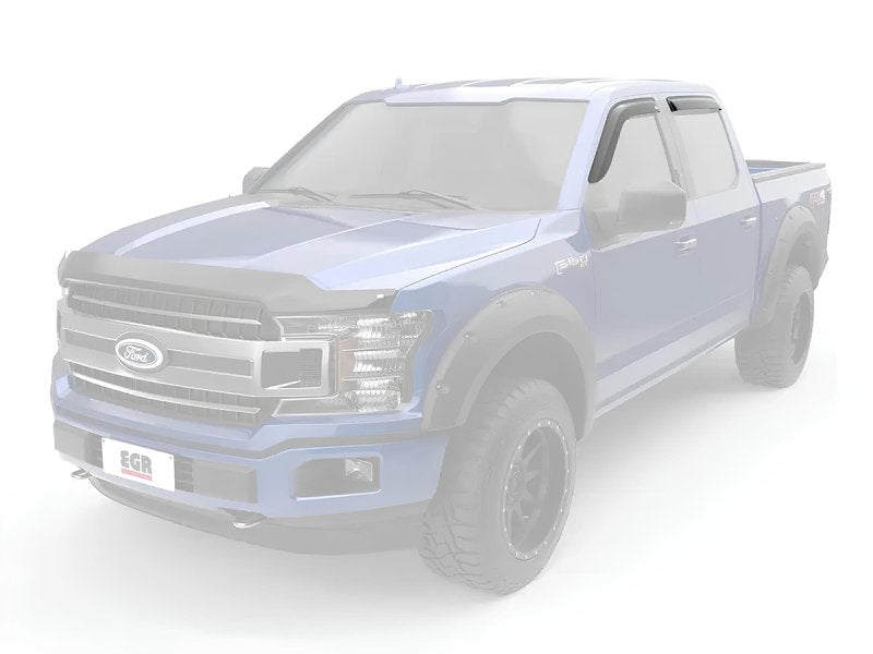 Windabweiser-Satz (4-teilig) vorn und hinten Mitsubishi L200 / Fiat Fullback 2015–2019, Klebemontage — EGR