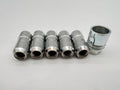 Lot 5 écrous roue antivol chromés 14x150 - Cône 60° — DTC Parts