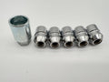 Lot 5 écrous roue antivol chromés 12x150 - Cône 60° — DTC Parts