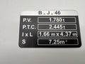 PLAQUE TARE BJ46 — DTC Parts