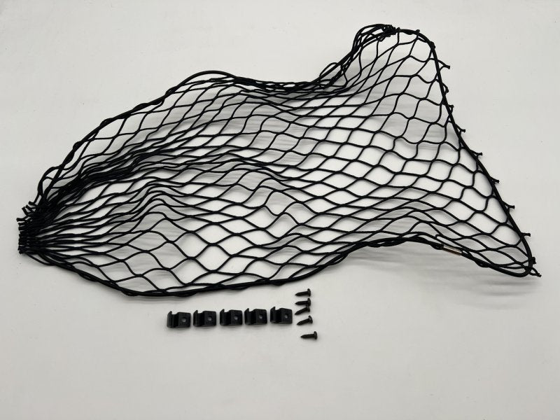 Filet rangement élastique noir 500x400mm avec cavaliers fixation — DTC Parts