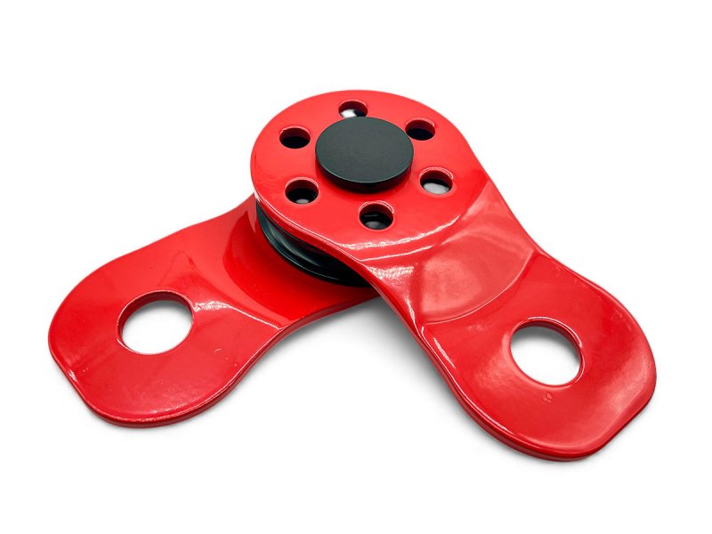 N4-Offroad Umlenkrolle aufklappbar 10 t rot (mit Tasche)